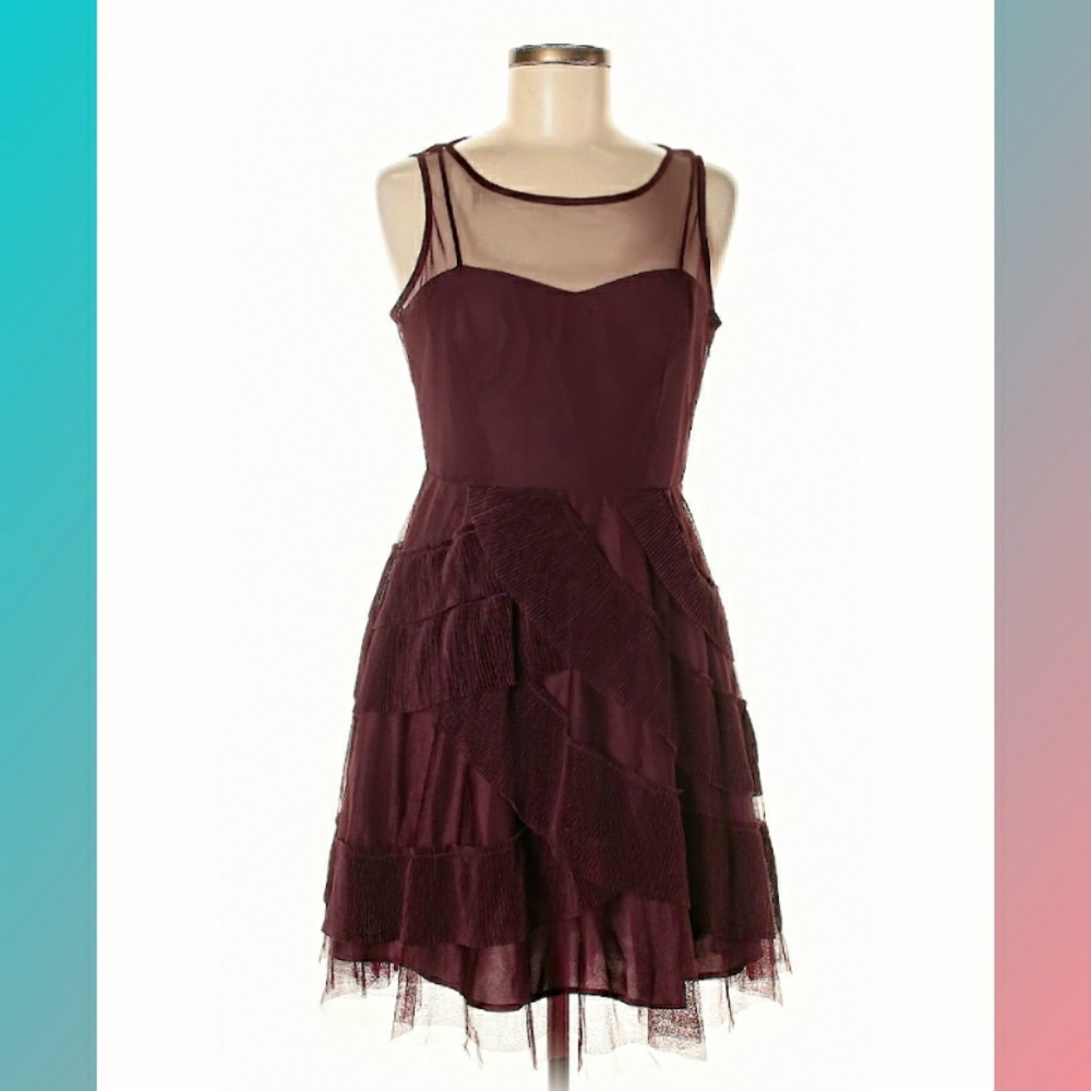 NWT LC Lauren Conrad Runway Tiered Ruffle Dress